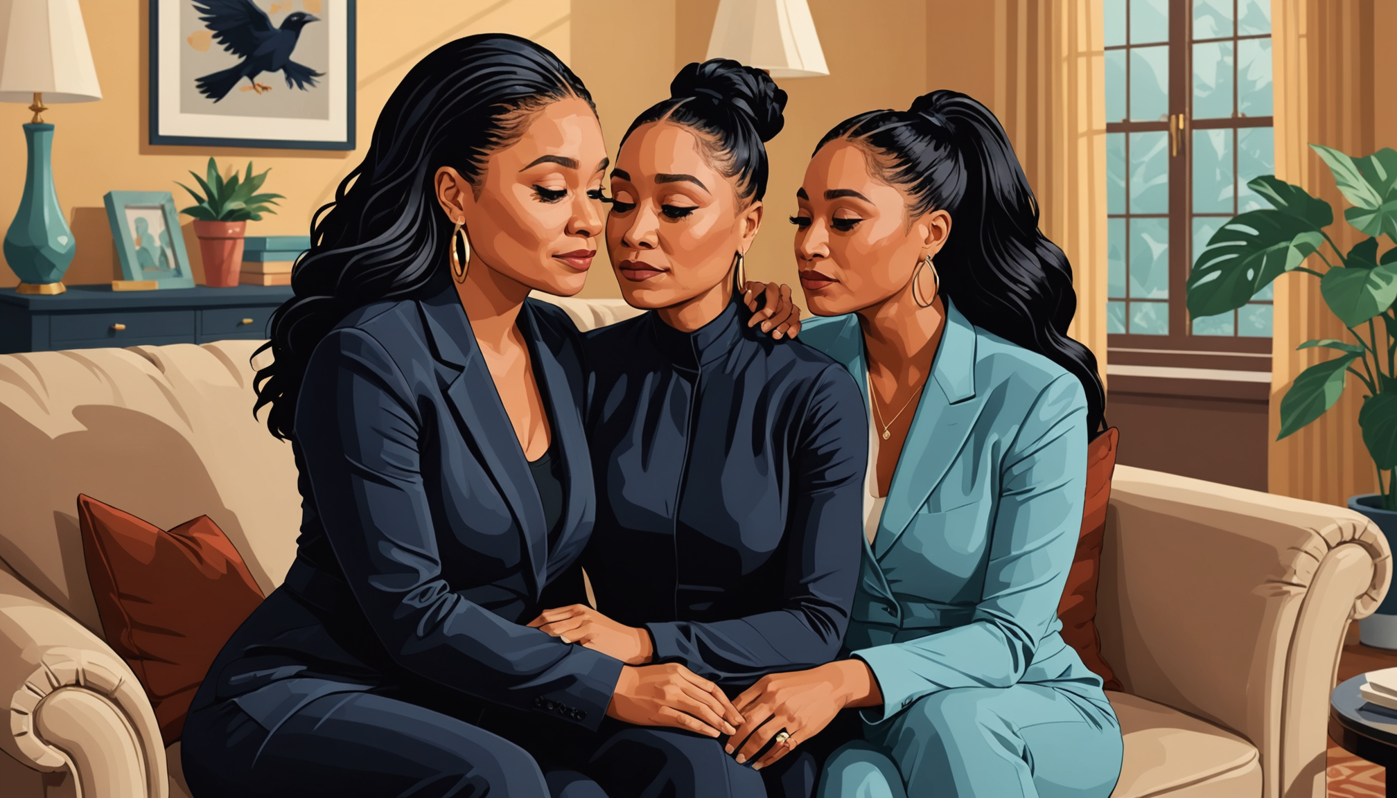 Raven-Symoné comforted by her wife Miranda Maday