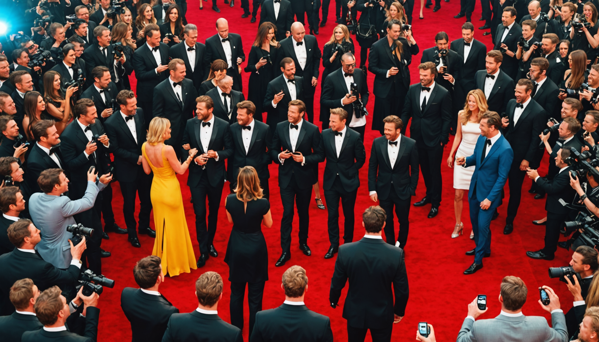 Red carpet digital art of celebrities in 2025